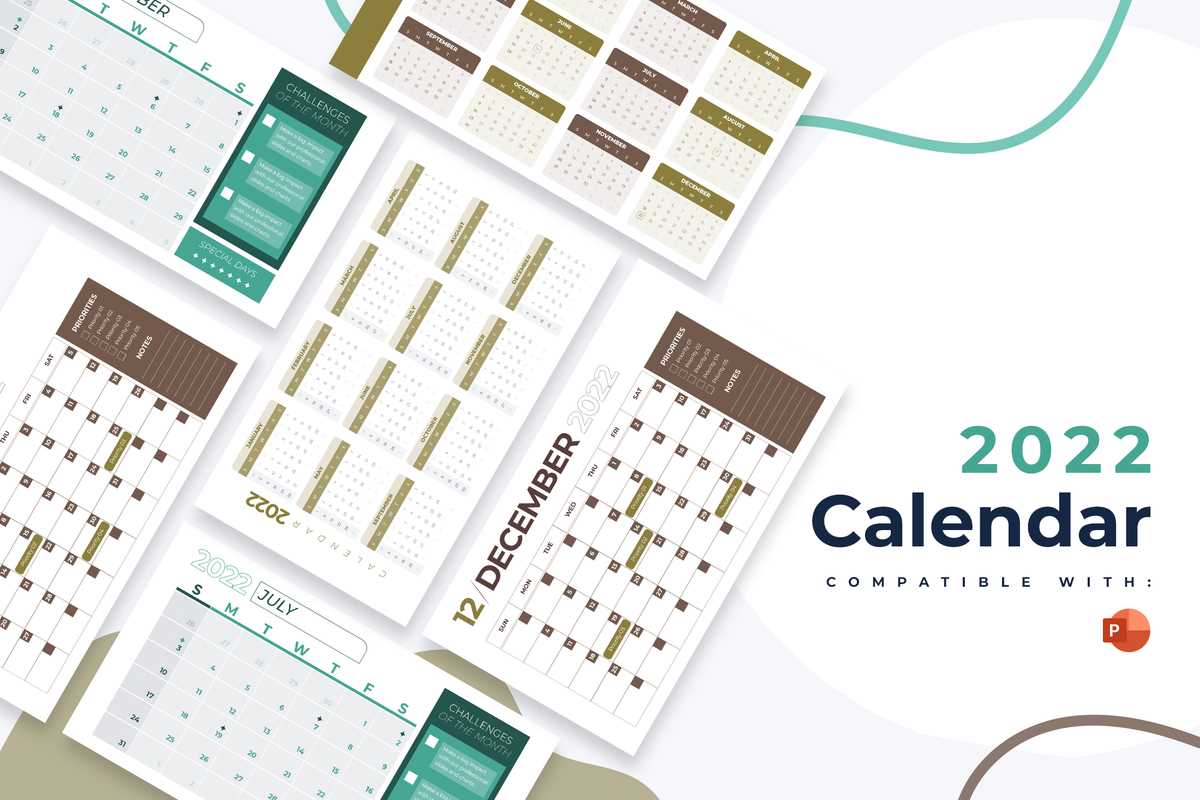 creative event calendar template