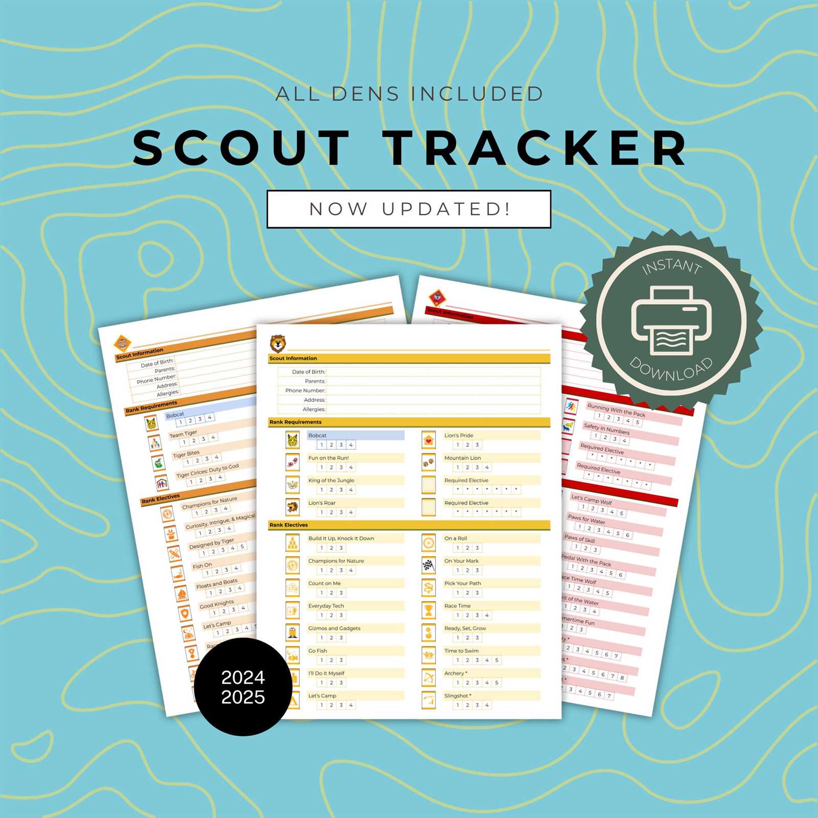 cub scout planning calendar template 2025 2025