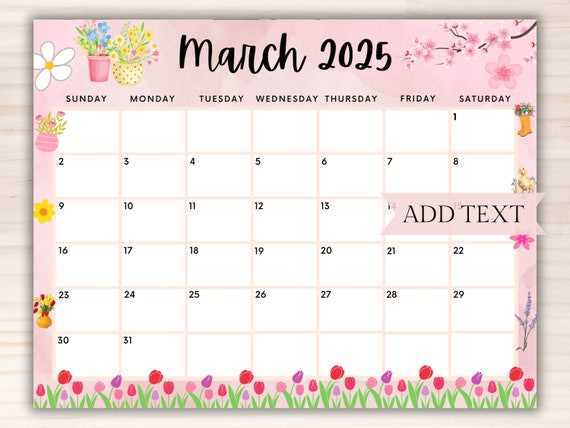 cute 2025 calendar template