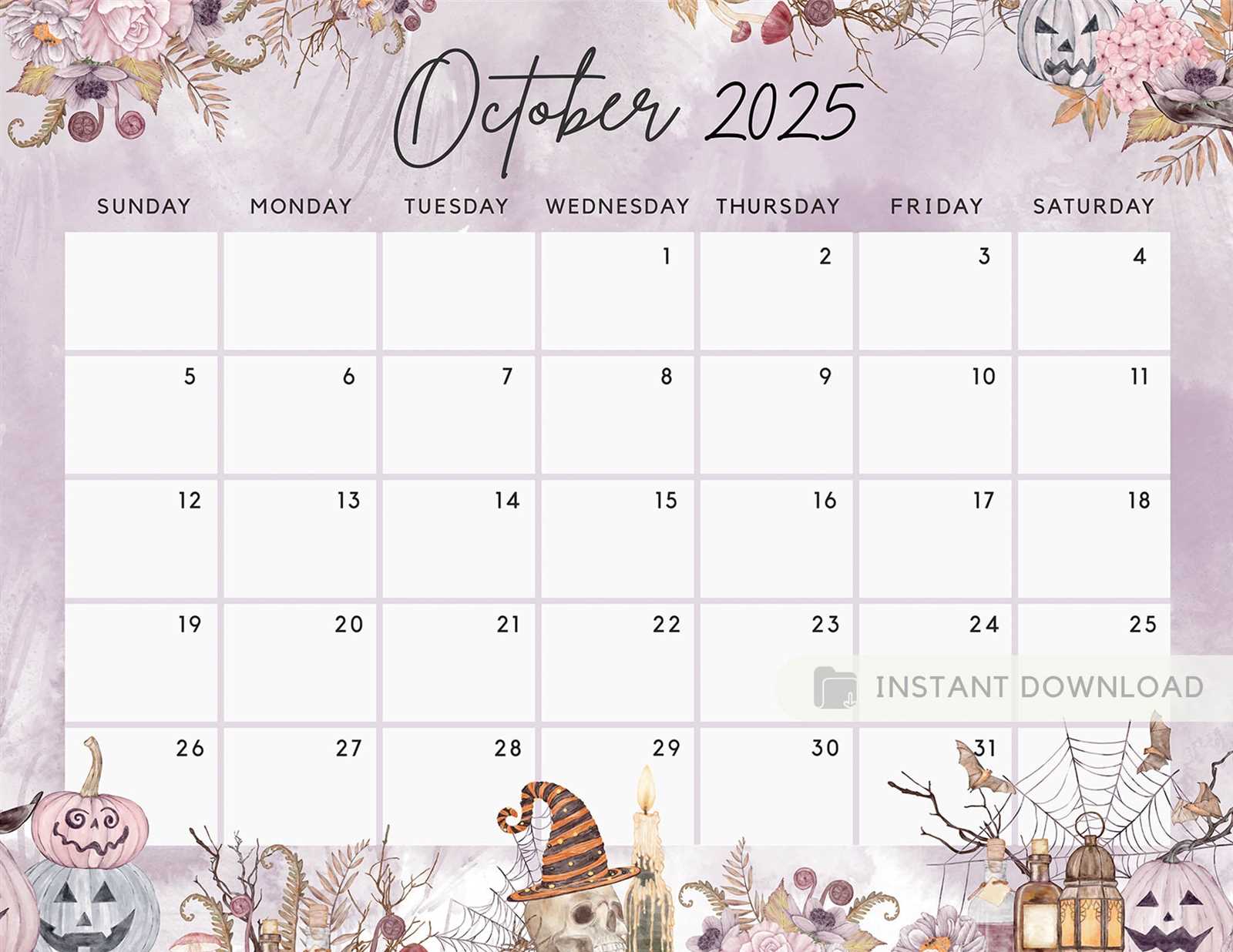 cute calendar template november 2025