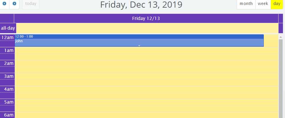 daily appointment calendar template