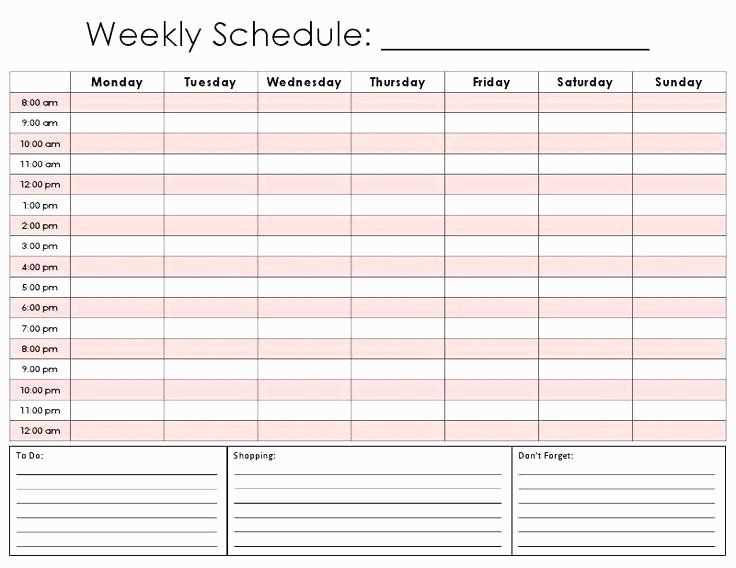 daily appointment calendar template