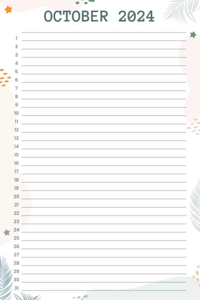 daily calendar 15 minute increments template