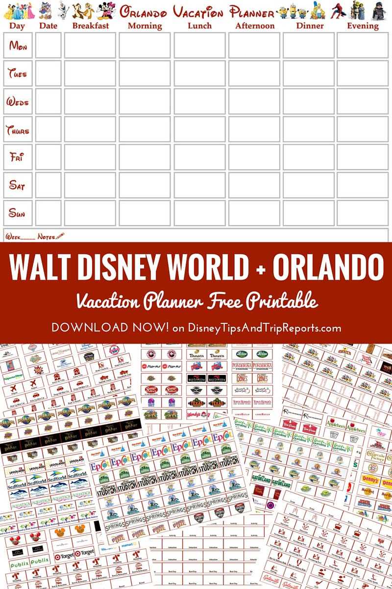 disney planning calendar template