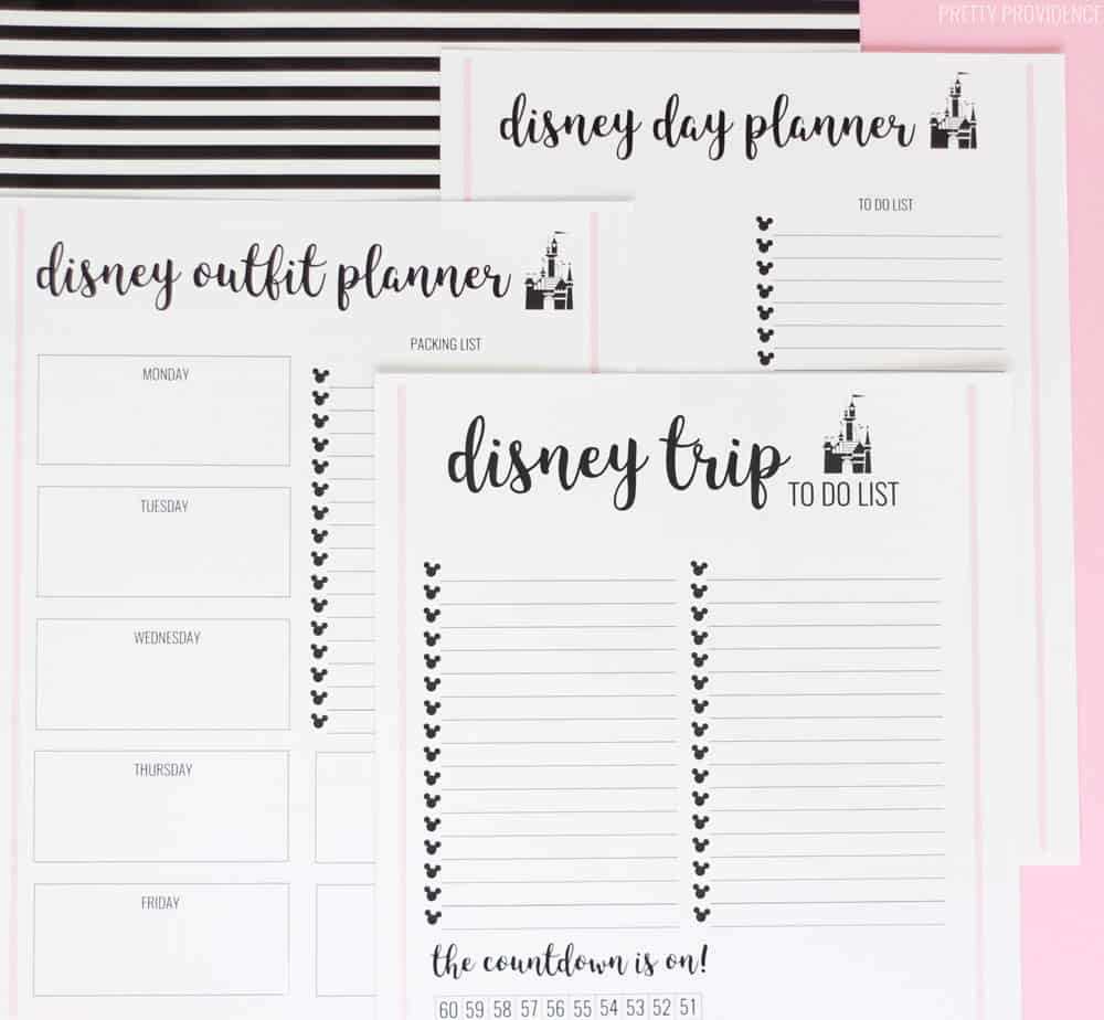 disney planning calendar template