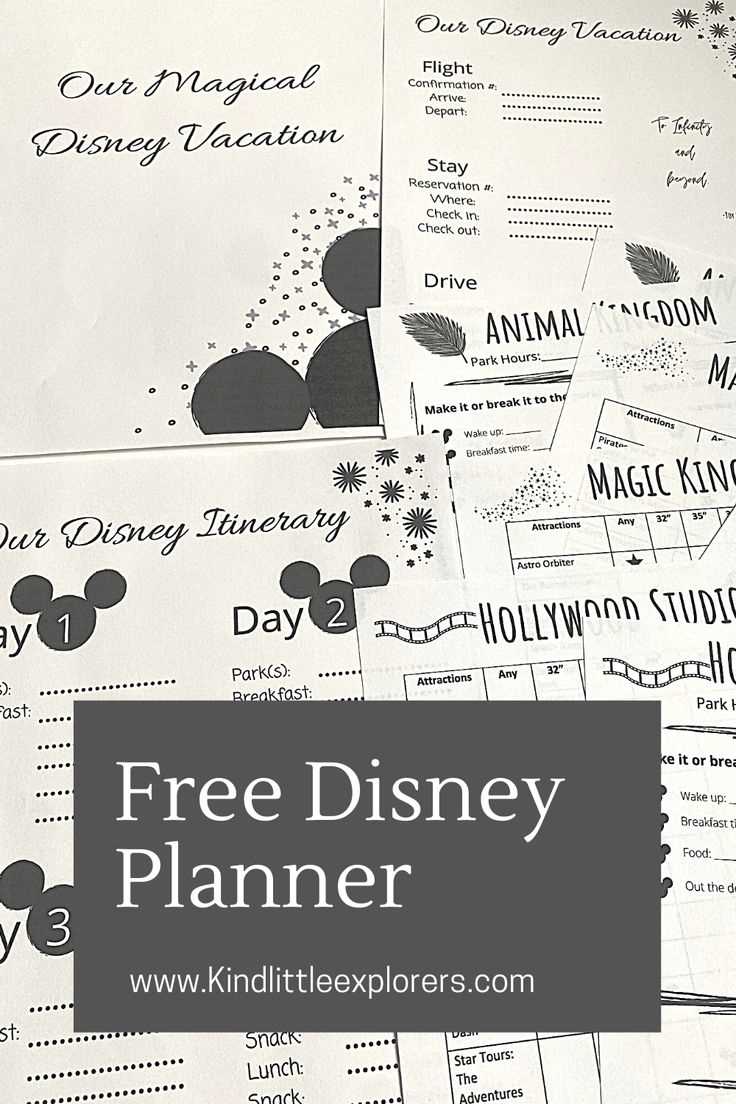 disney planning calendar template