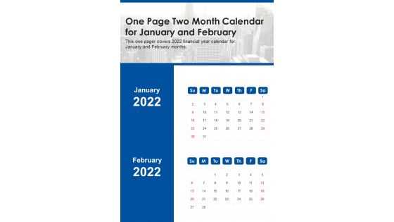 double month calendar template