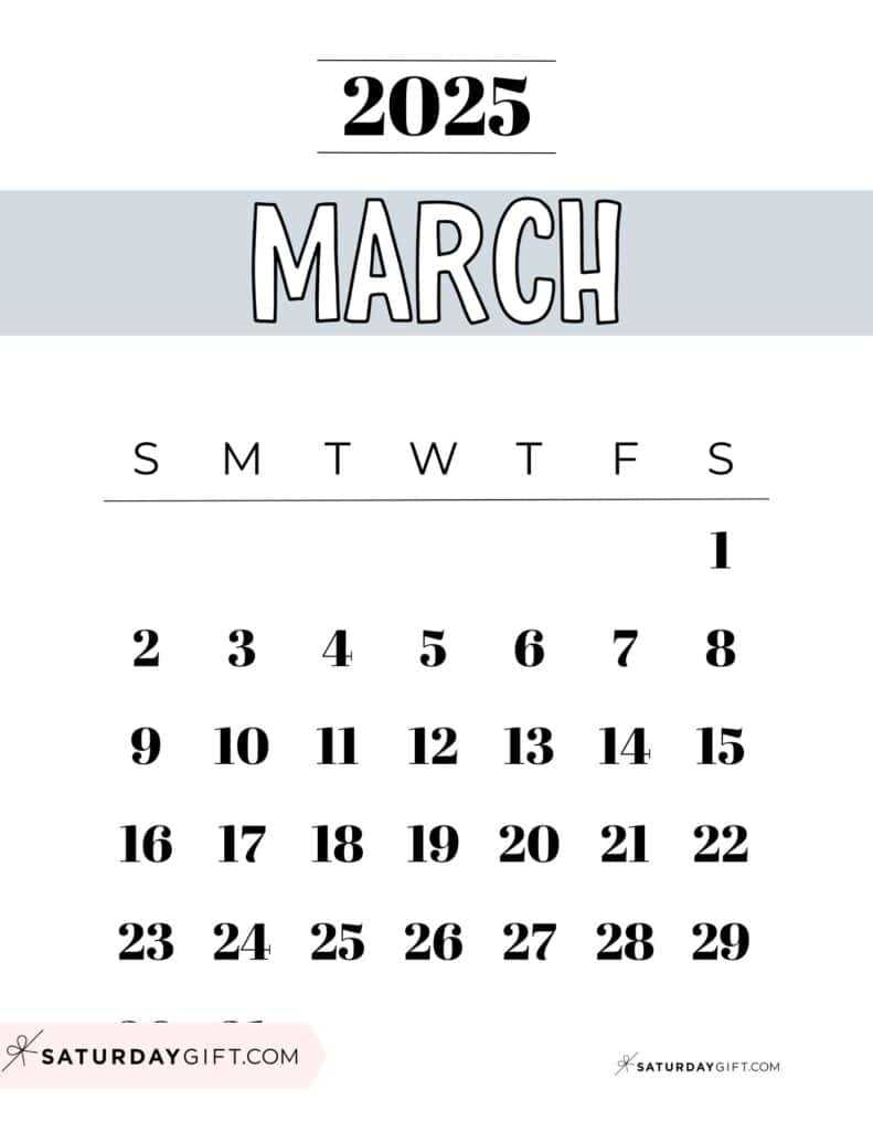 editable calendar template march 2025