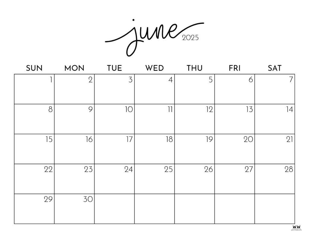 editable june 2025 calendar template