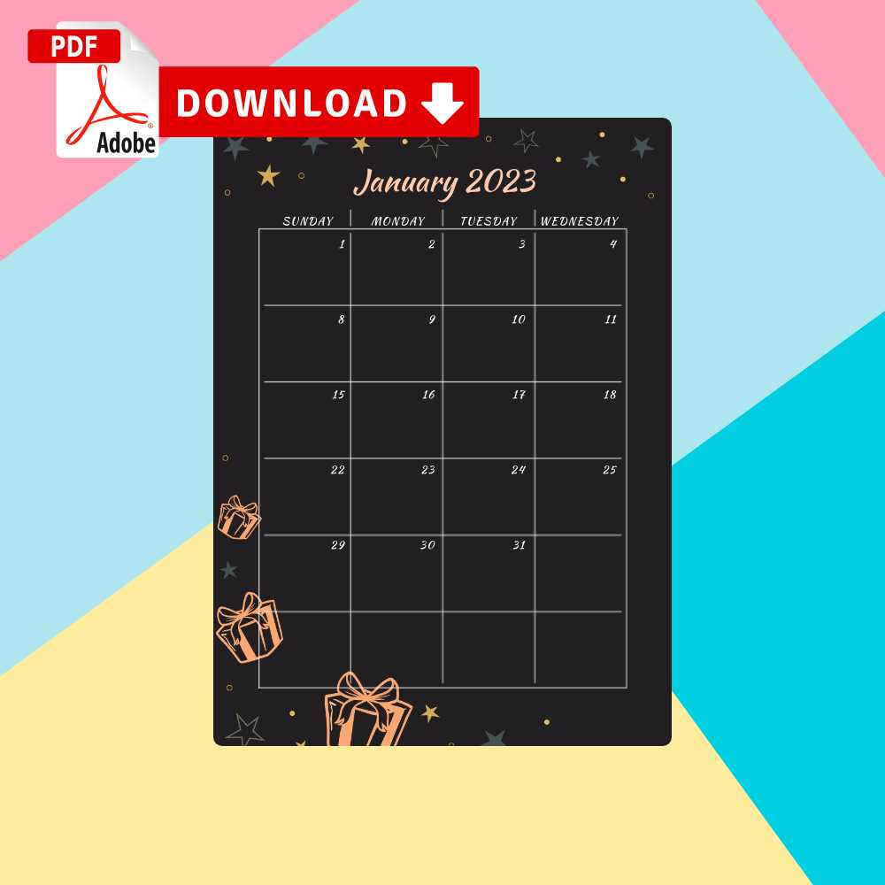 editable office birthday calendar template