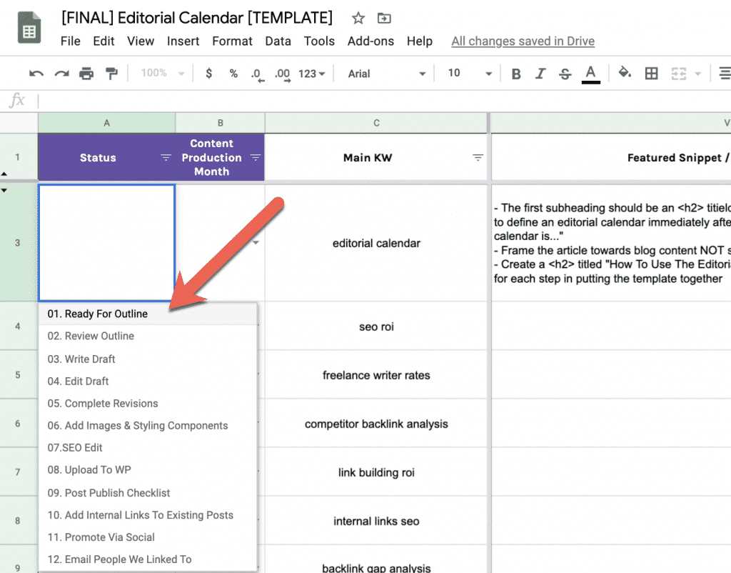 editorial content calendar template