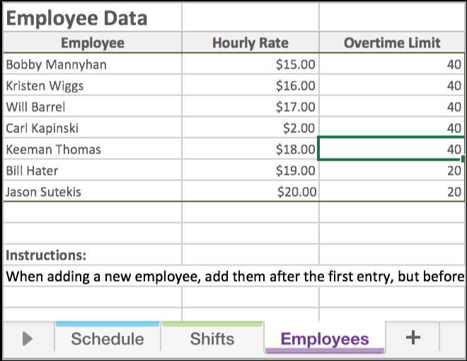 employee scheduling calendar template