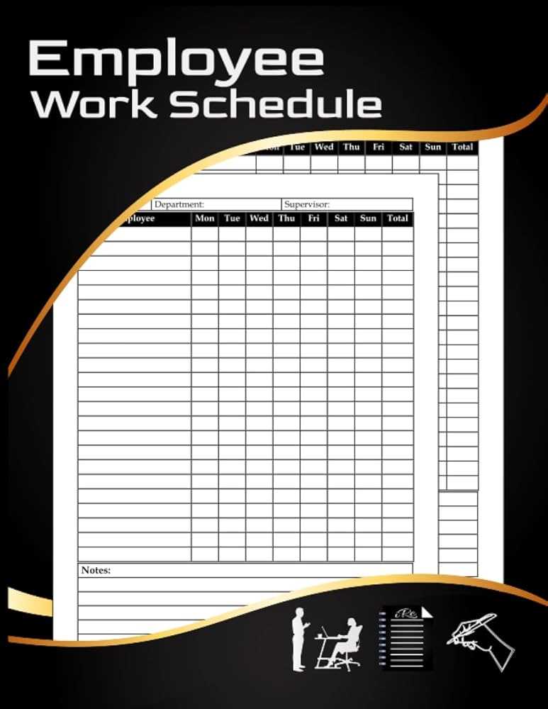 employee work schedule calendar template