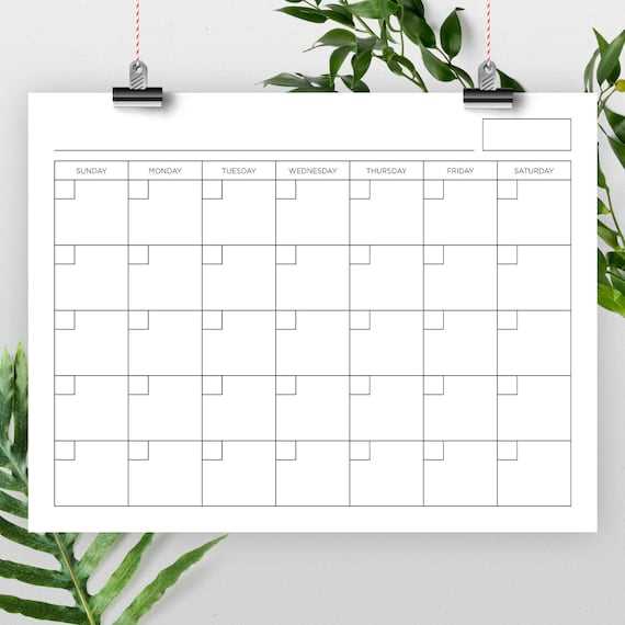 etsy calendar template