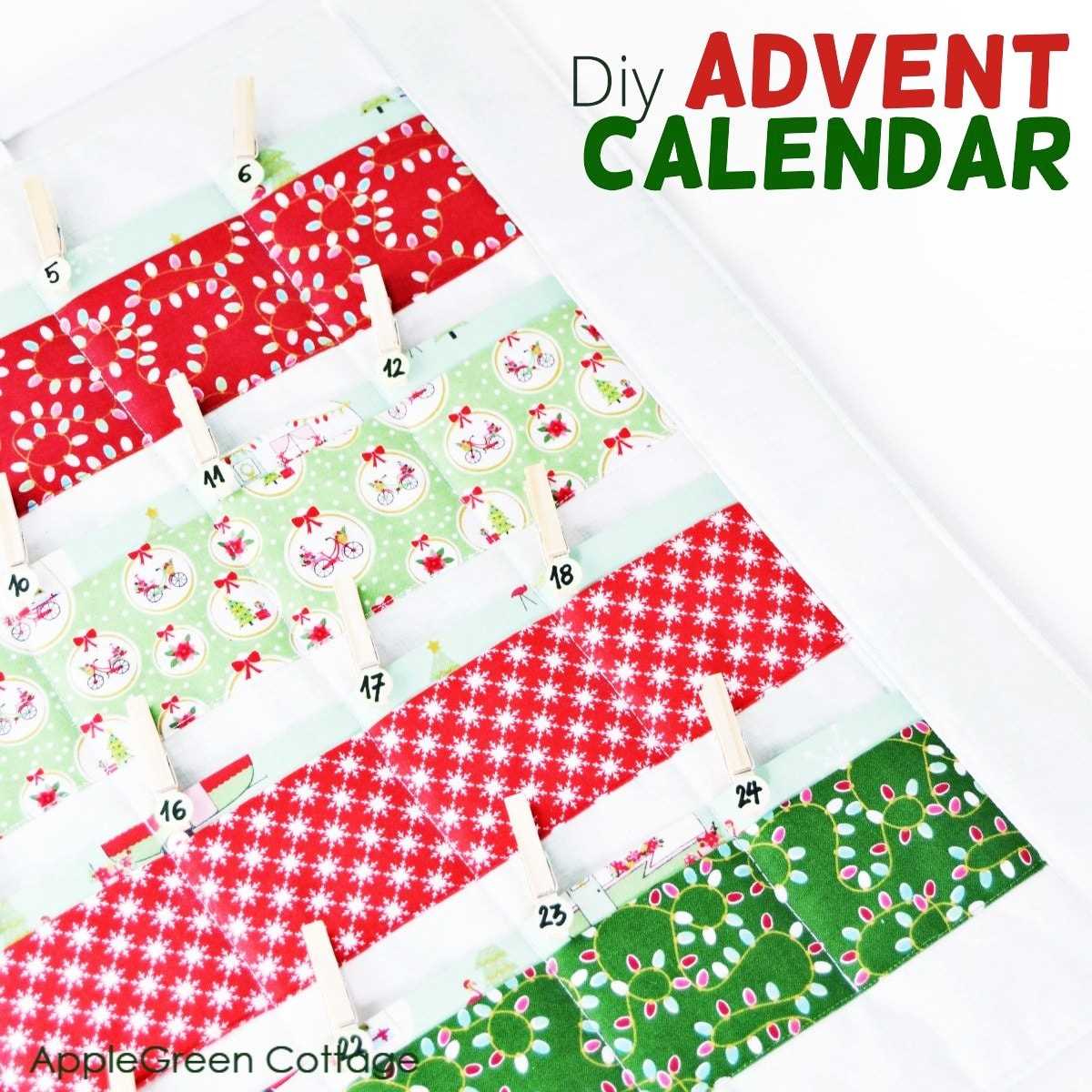 felt advent calendar template