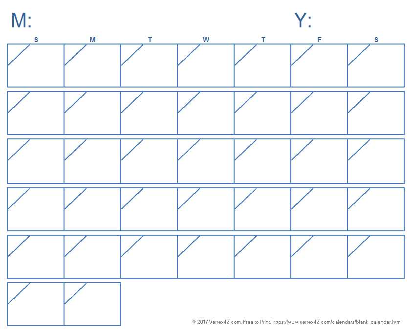 fillable blank calendar template