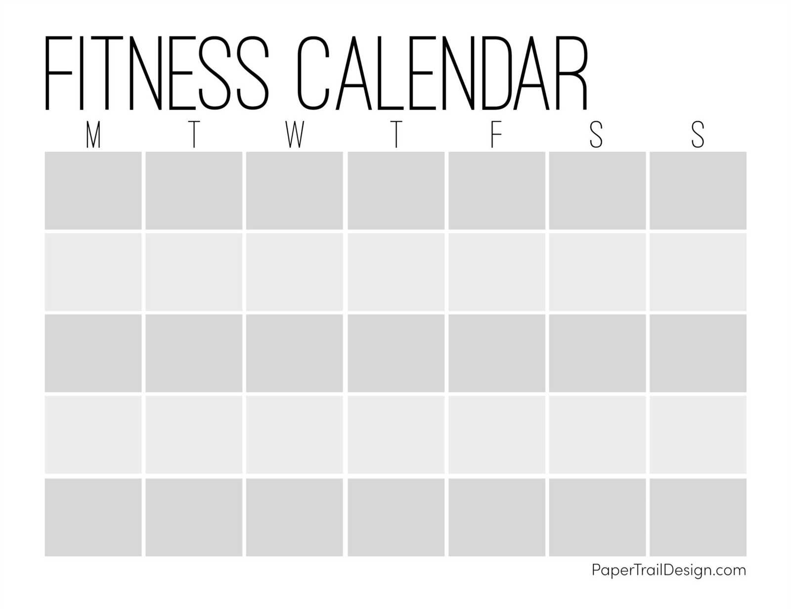 fillable workout calendar template