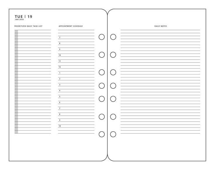 franklin covey calendar template