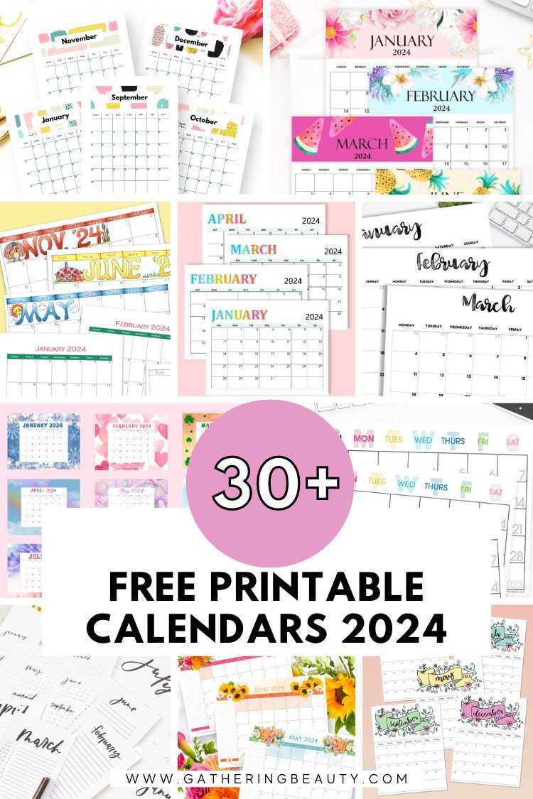 free 30 day calendar template