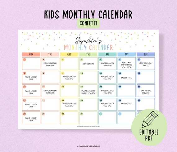 free activity calendar template for seniors