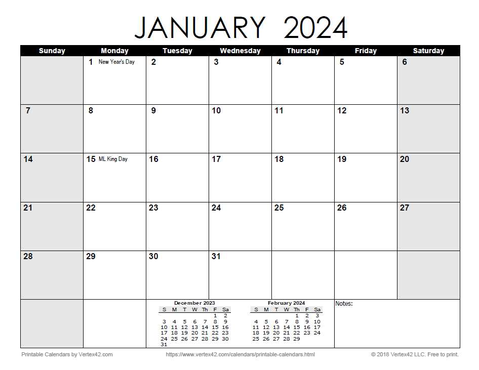 free calendar template monthly