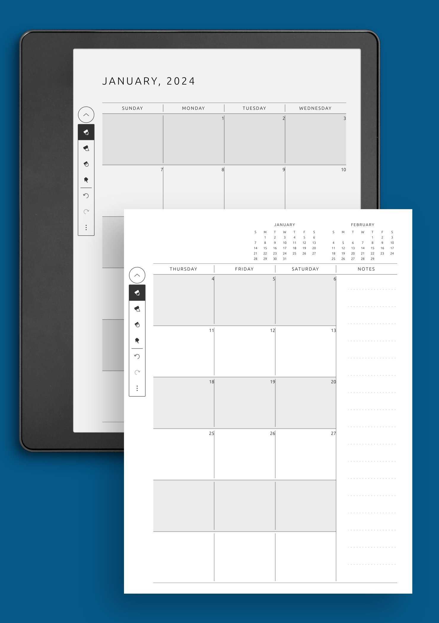 free calendar template monthly