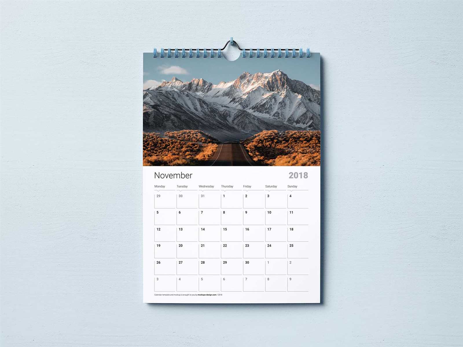 free calendar template psd