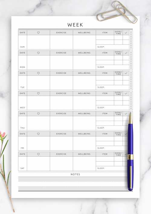 free exercise calendar template