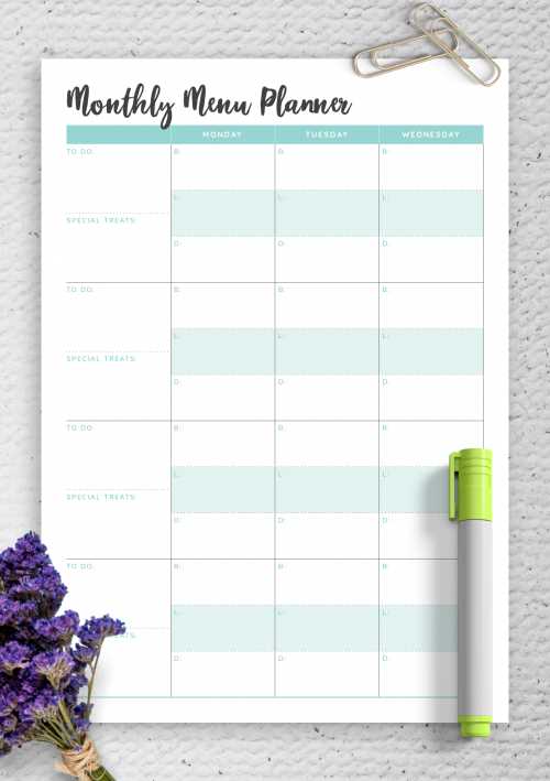 free monthly calendar template printable