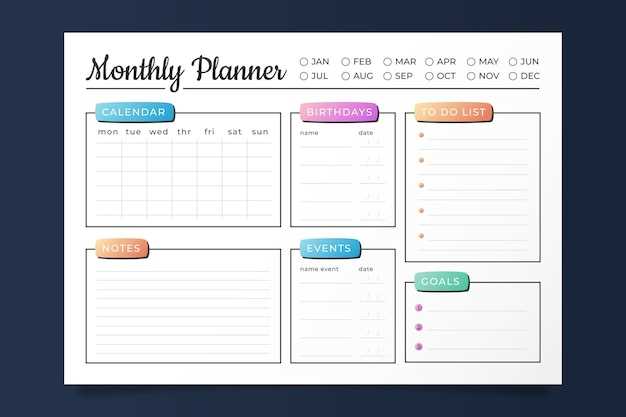 free monthly task calendar template