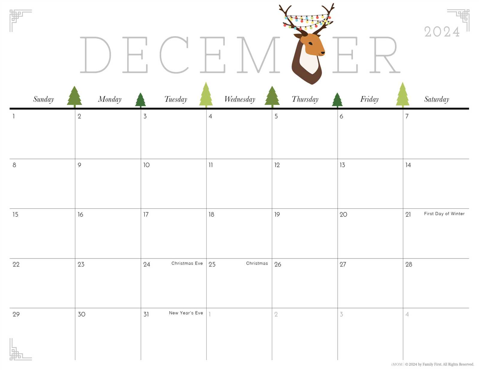 free printable calendar templates cute