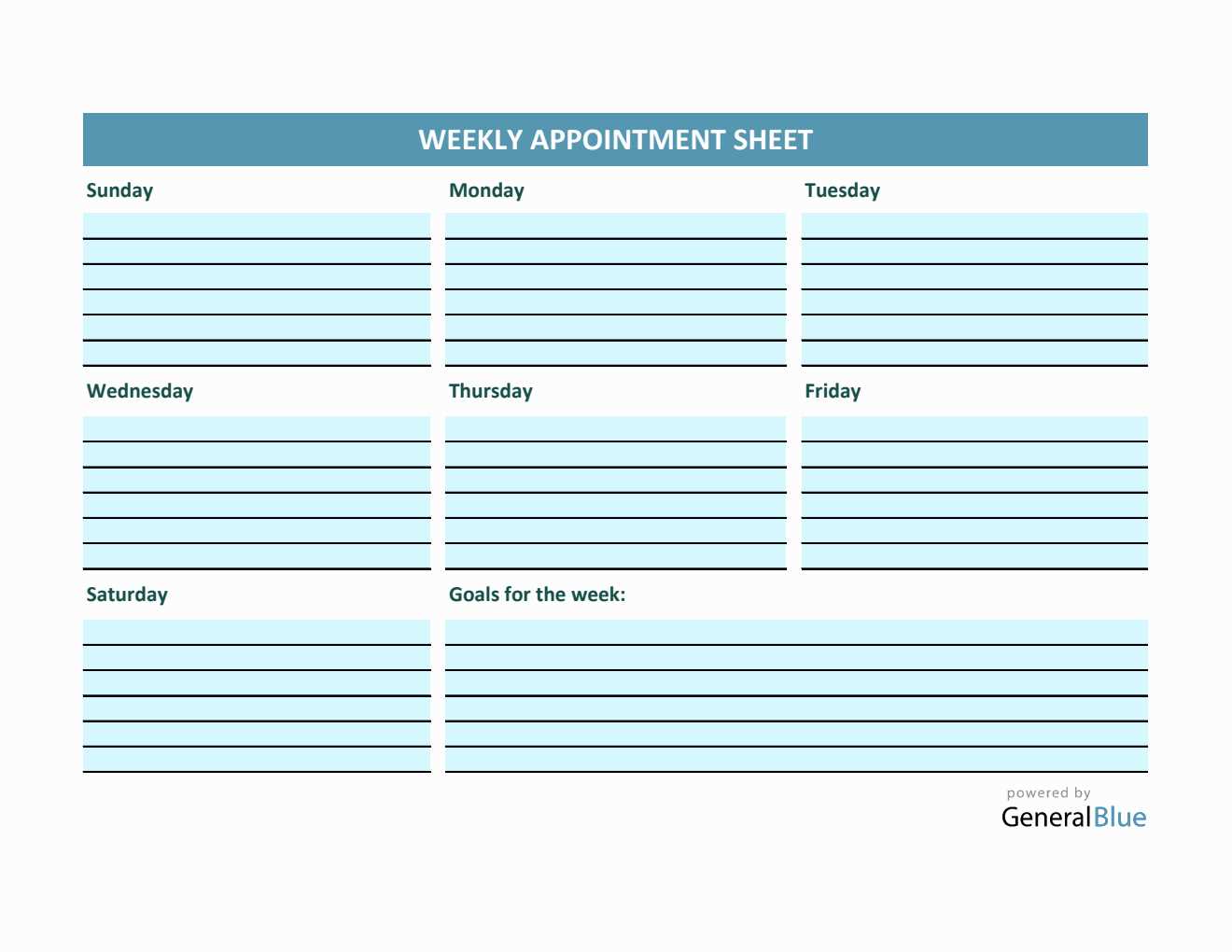 free printable daily appointment calendar template