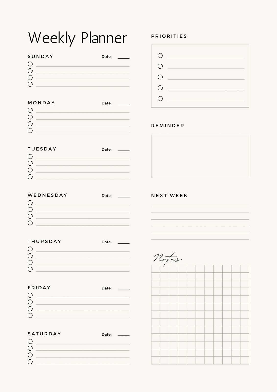 free printable hourly calendar template