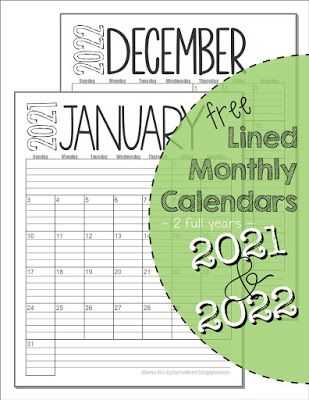 free printable lined monthly calendar templates