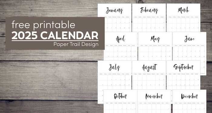 free template calendar 2025