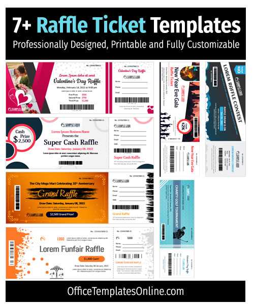 fundraiser editable free calendar raffle template