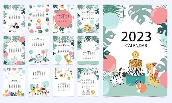 girly calendar template