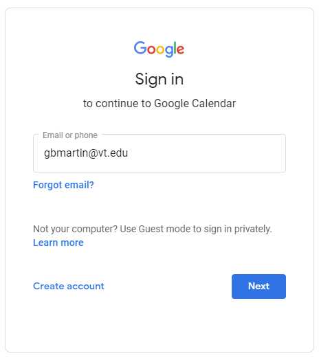 gmail calendar template