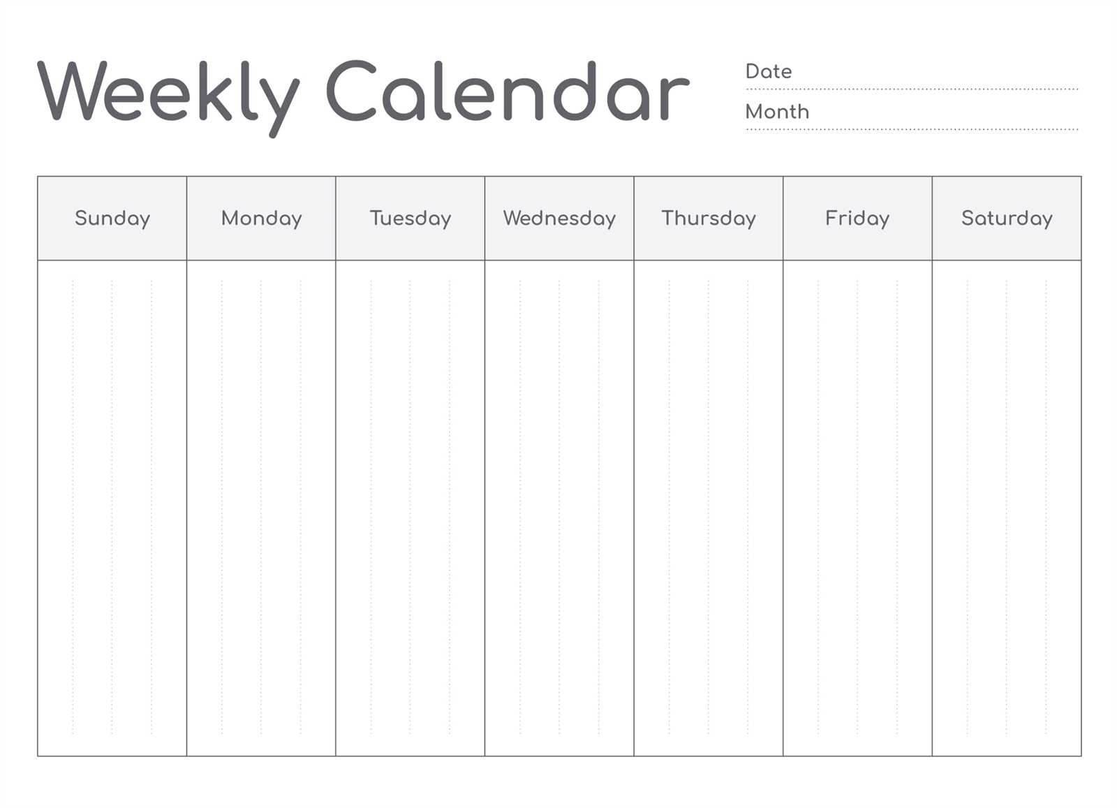 gmail calendar template