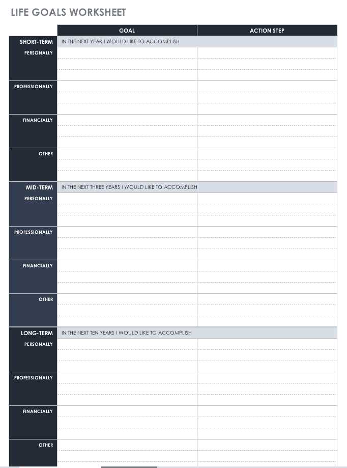 goal tracking calendar template