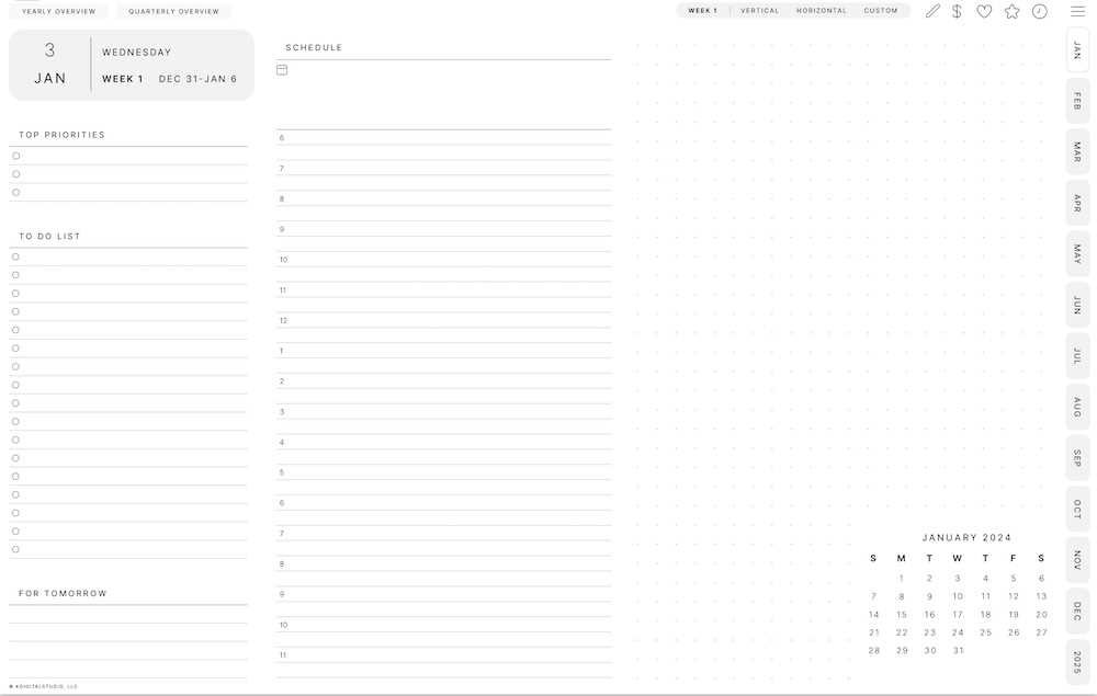 goodnotes free calendar template 2025