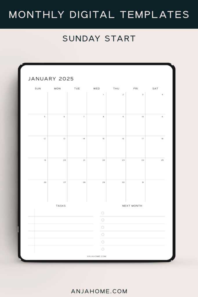 goodnotes free calendar template 2025