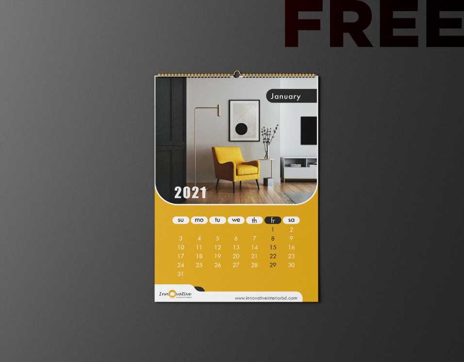 hanging calendar template