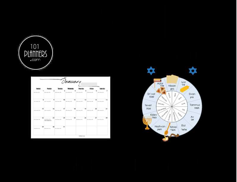 hebrew calendar template