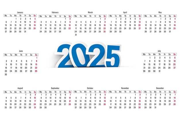 holiday calendar 2025 template