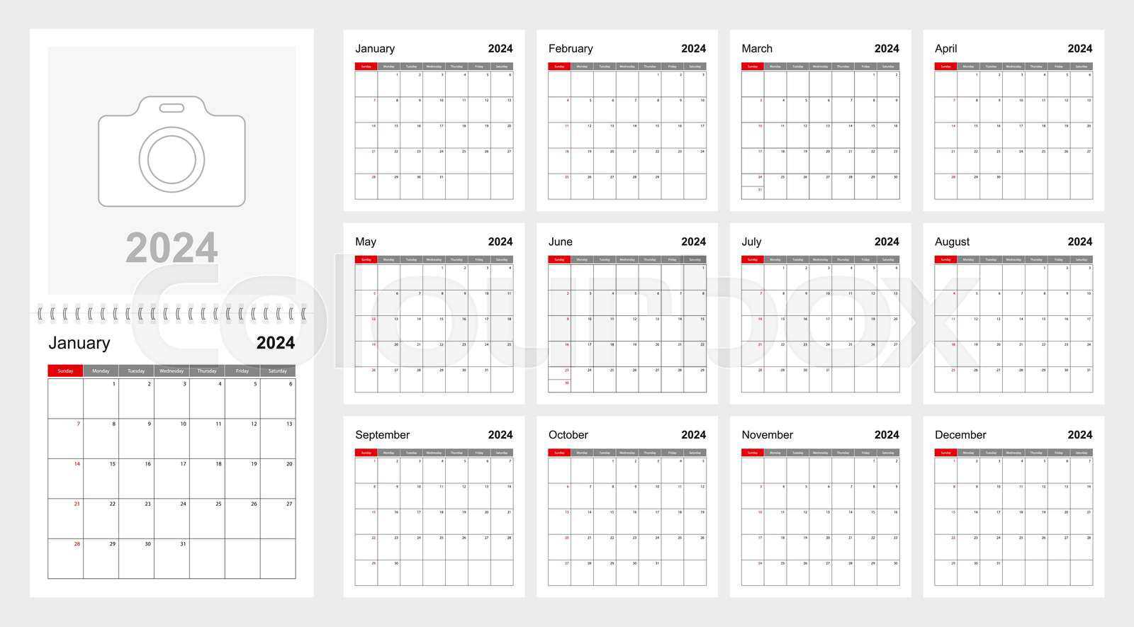 holiday planner calendar template