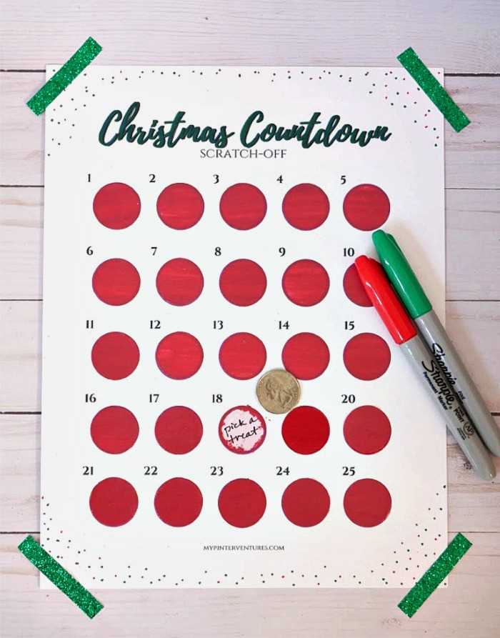 homemade advent calendar template