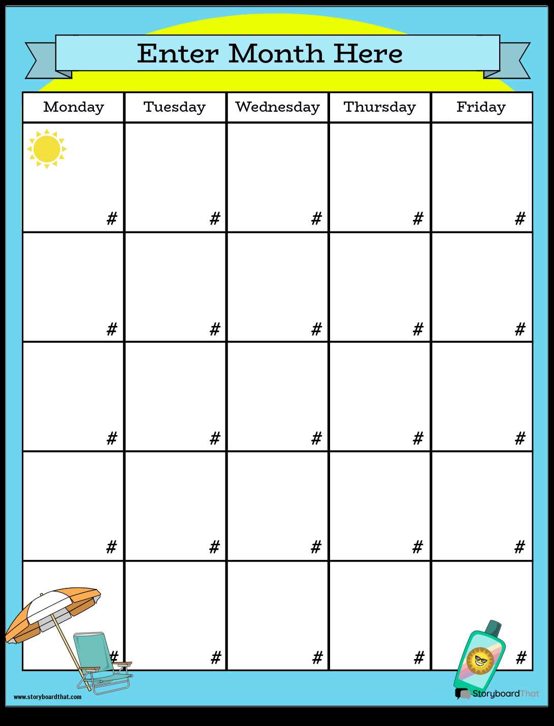 how to create your own calendar template