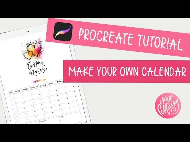 how to create your own calendar template