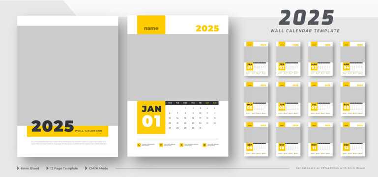 indesign calendar templates 2025